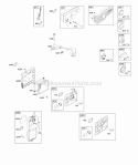 Air Cleaner Exhaust System Governor Spring Diagram and Parts List for 126L02-0132-F1  Briggs and Stratton Engine